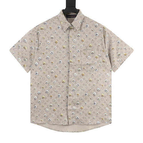 Louis Vuitton monogram daisy print all-over short-sleeved shirt