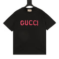 Gucci Pink Short-Sleeve Top with Embroidered Lettering