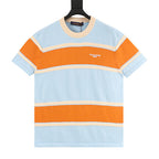 Louis Vuitton Striped Short-Sleeved T-Shirt with Embroidered Logo