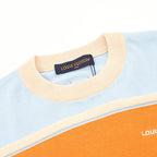Louis Vuitton Striped Short-Sleeved T-Shirt with Embroidered Logo