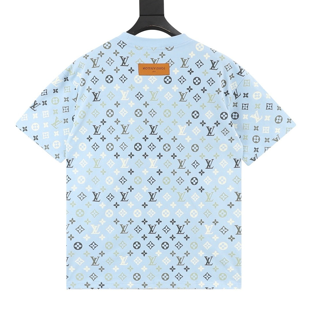 Louis Vuitton monogram gradient short-sleeved shirt