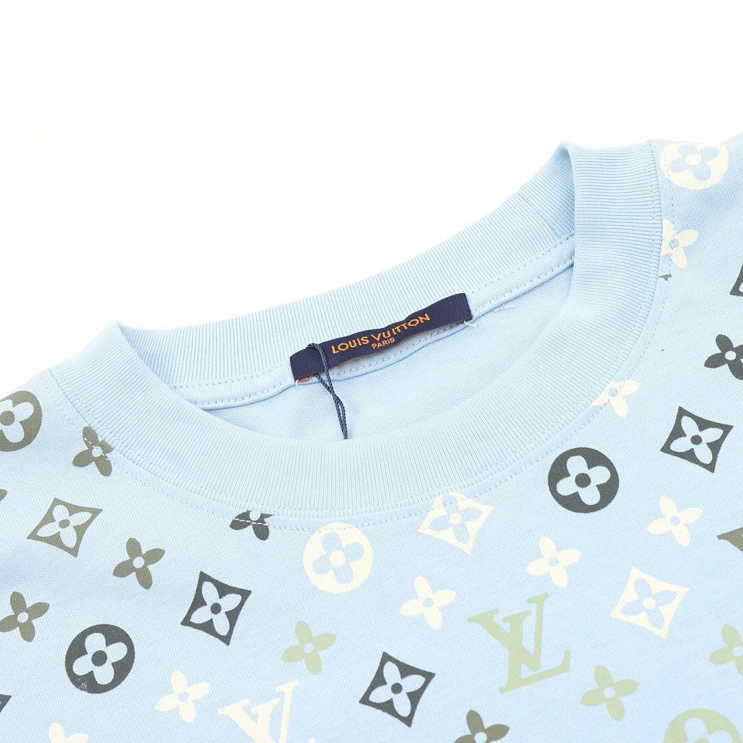 Louis Vuitton monogram gradient short-sleeved shirt
