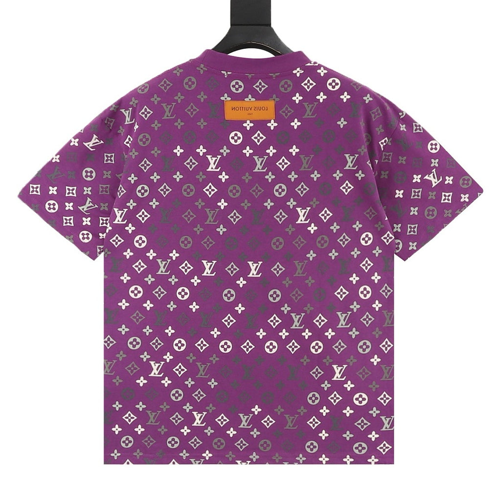 Louis Vuitton monogram gradient short-sleeved shirt