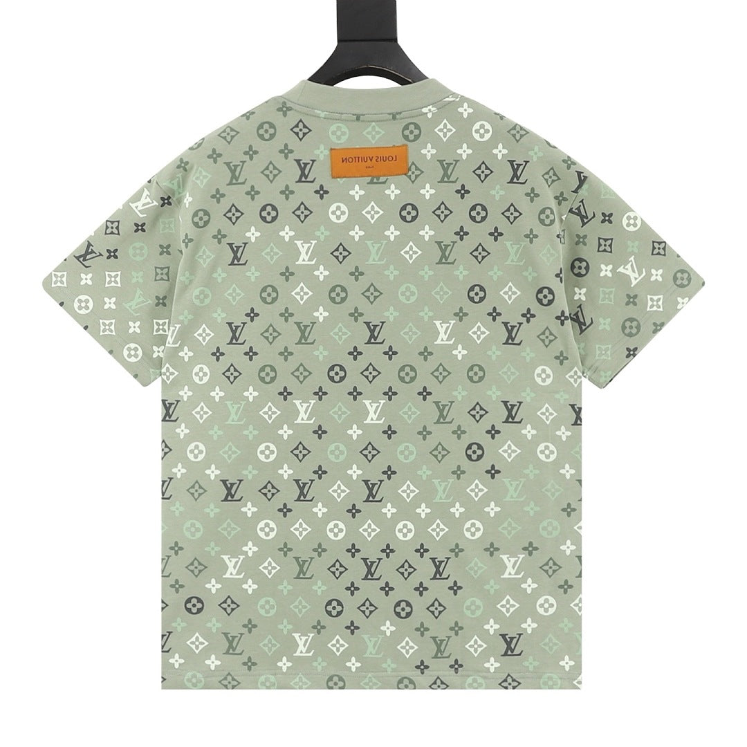 Louis Vuitton monogram gradient short-sleeved shirt
