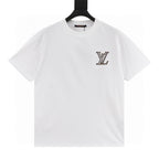 Louis Vuitton Tricolor Monogram Embroidered Short-Sleeve Shirt