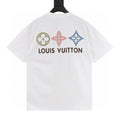 Louis Vuitton Tricolor Monogram Embroidered Short-Sleeve Shirt