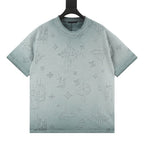 Louis Vuitton Monogram Burnished Wash Distressed Short-Sleeve