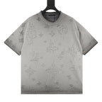 Louis Vuitton Monogram Burnished Wash Distressed Short-Sleeve
