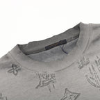 Louis Vuitton Monogram Burnished Wash Distressed Short-Sleeve