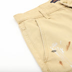 Louis Vuitton Graffiti-Embroidered Distressed Denim Shorts