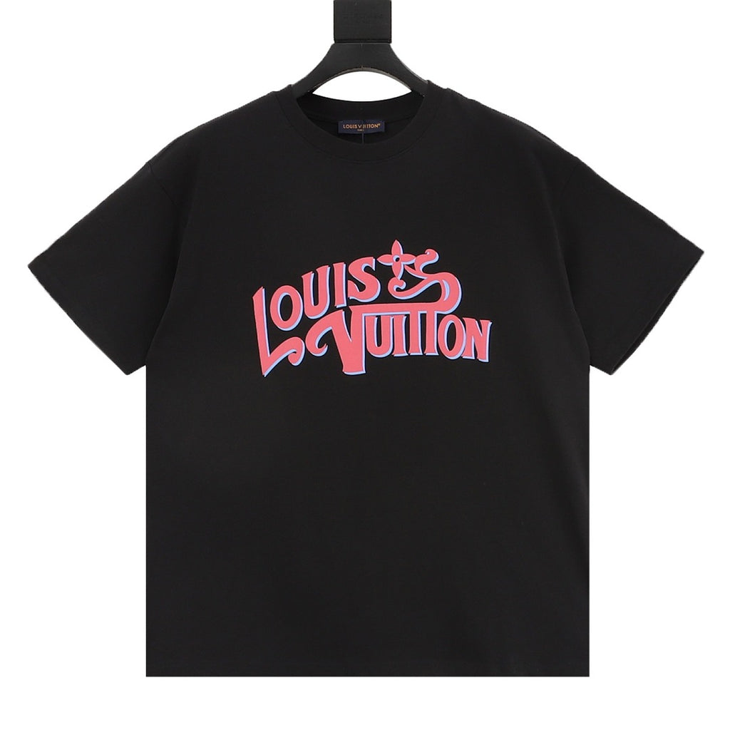 Louis Vuitton Pink-Toned Graffiti 3D T-Shirt