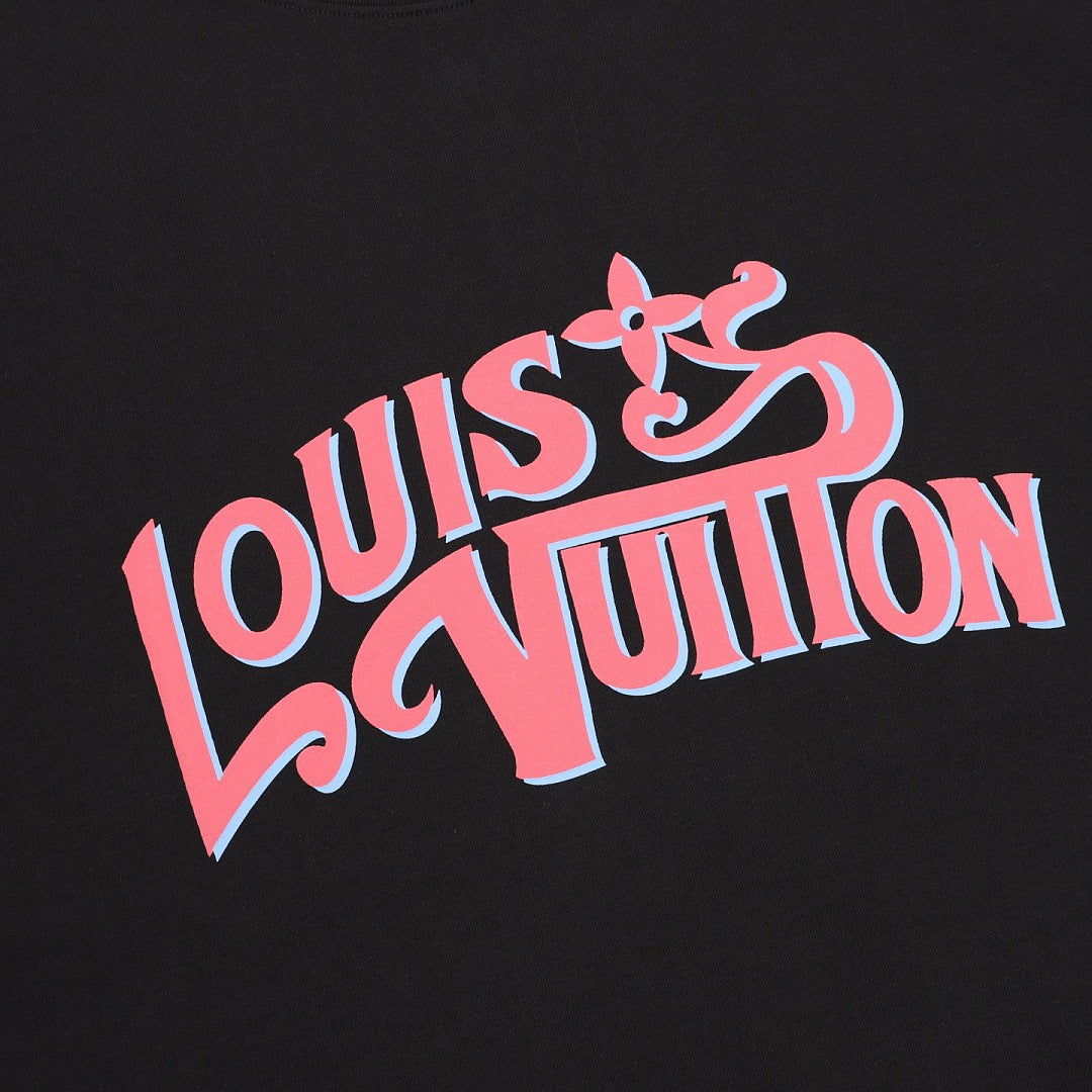 Louis Vuitton Pink-Toned Graffiti 3D T-Shirt