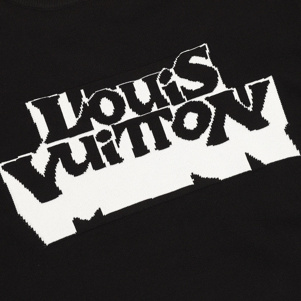 Louis Vuitton Double-Vision Letter Jacquard Knit T-Shirt