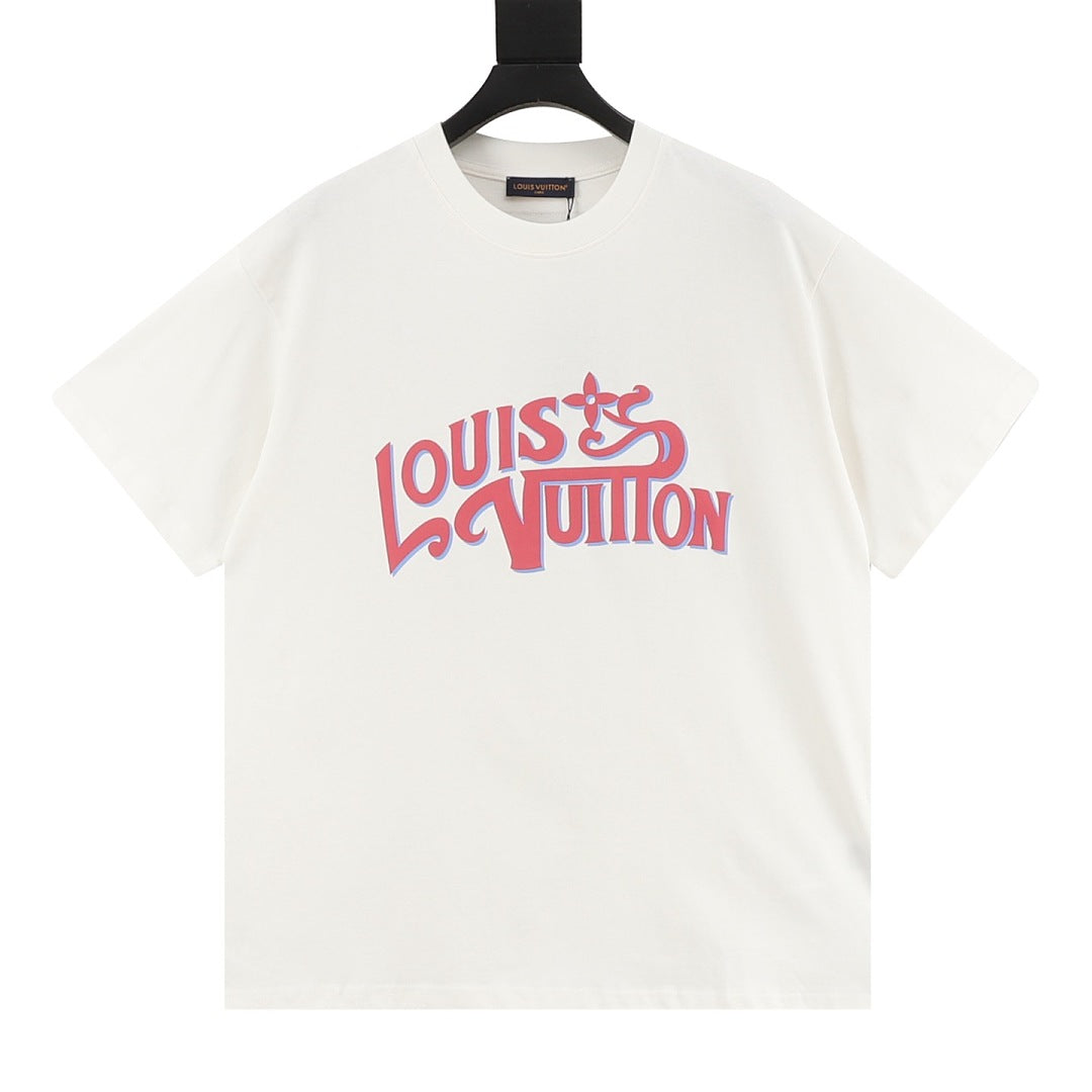 Louis Vuitton Pink-Toned Graffiti 3D T-Shirt