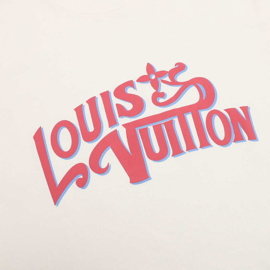 Louis Vuitton Pink-Toned Graffiti 3D T-Shirt