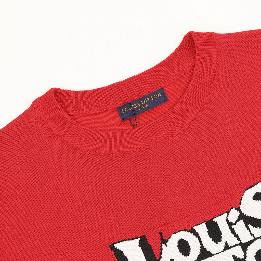 Louis Vuitton Double-Vision Letter Jacquard Knit T-Shirt