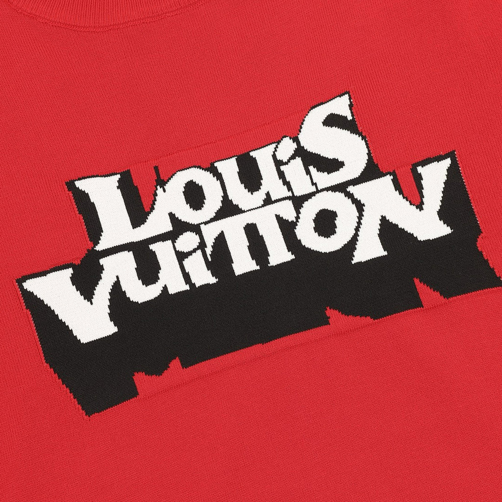 Louis Vuitton Double-Vision Letter Jacquard Knit T-Shirt