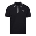 PRADA Triangle Logo Embroidered Polo Shirt