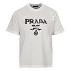 PRADA Bird's Nest Weave Embroidered T-Shirt