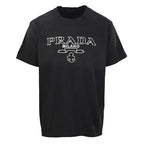 PRADA Cutout Letter Print T-Shirt