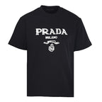 PRADA Bird's Nest Weave Embroidered T-Shirt