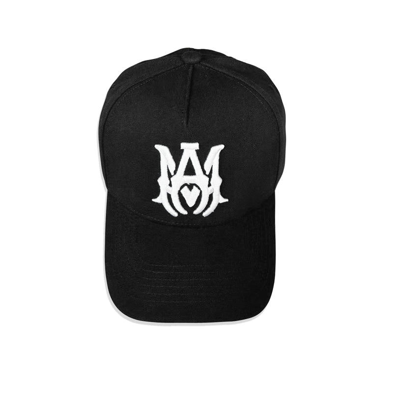 Amiri Essential Mesh Cap – Classic Snapback Hat | White & Black