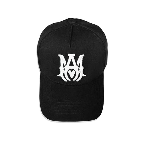 Amiri Essential Mesh Cap – Classic Snapback Hat | White & Black