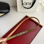 Loewe Women’s Leather Belt Anagram Buckle Classic Dress Waist Belt for Jeans Trousers Coat Casual Formal